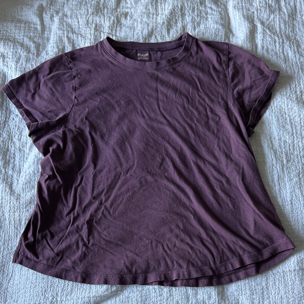 Madewell Rich Purple Short Sleeve Tee
